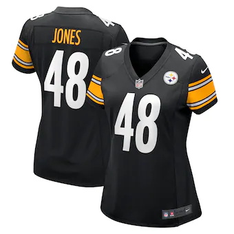 womens nike jamir jones black pittsburgh steelers team game